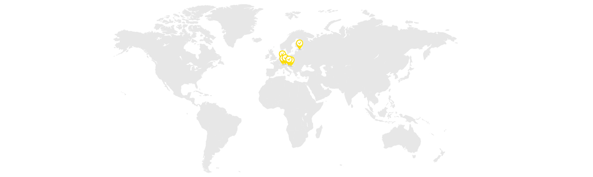 Totter Midi partnerji na zemljevidu sveta